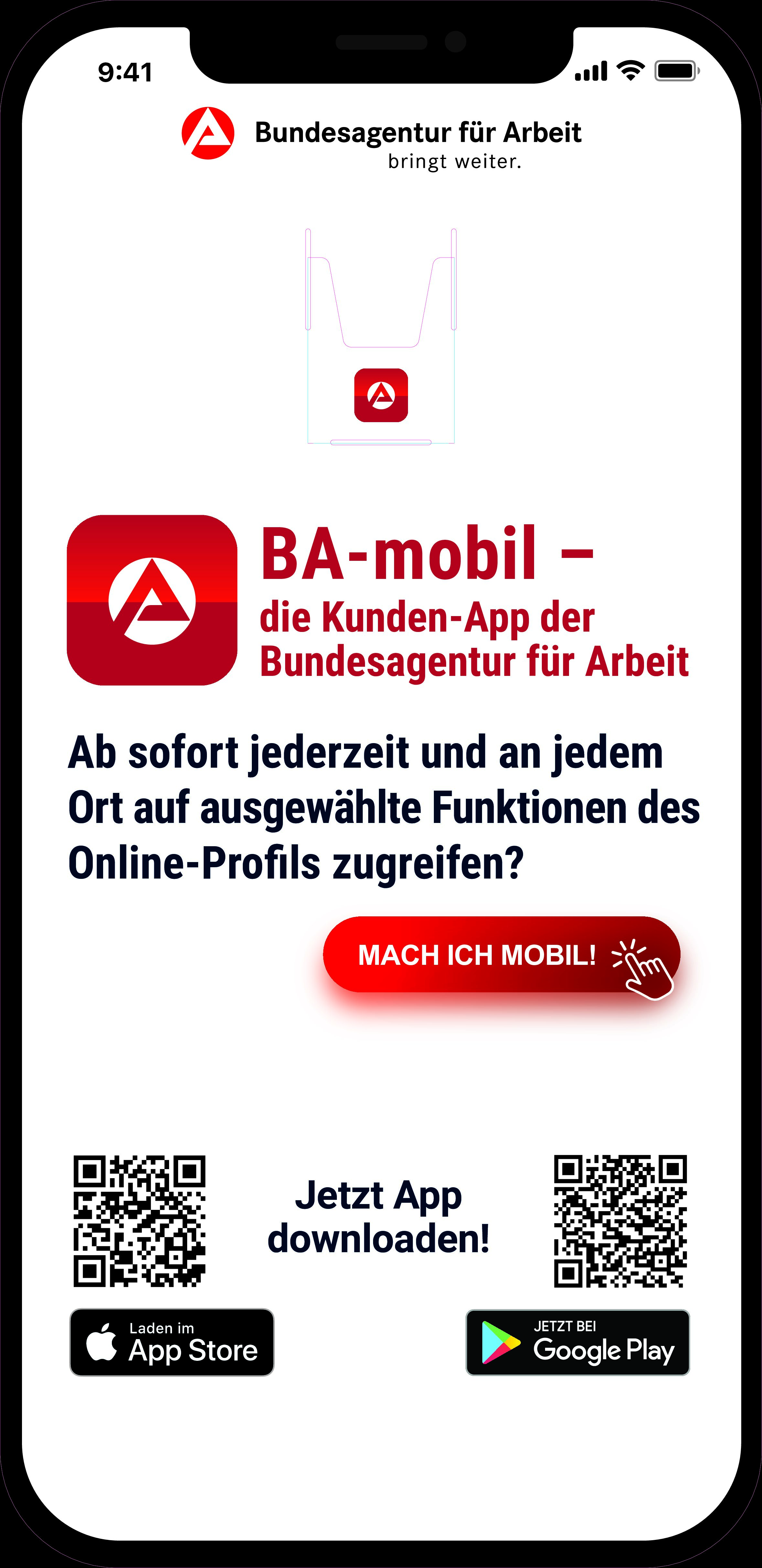 Aufsteller für BA-Mobil Flyer (ohne Flyer)