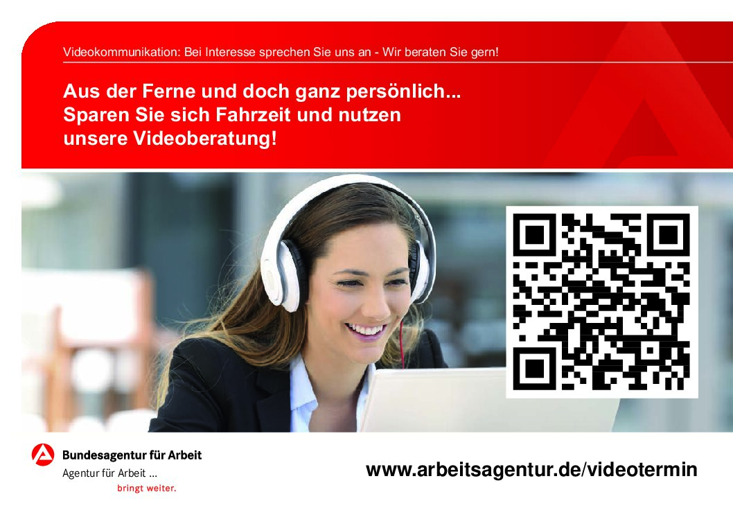 Dreiecksaufsteller/Tischaufsteller Videoberatung mit individuellem Agenturlogo - VPE je 50 Stück